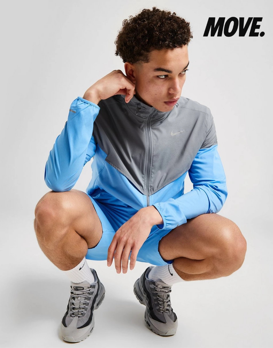 Grey/Blue Jacket Set (Jacket+Shorts)