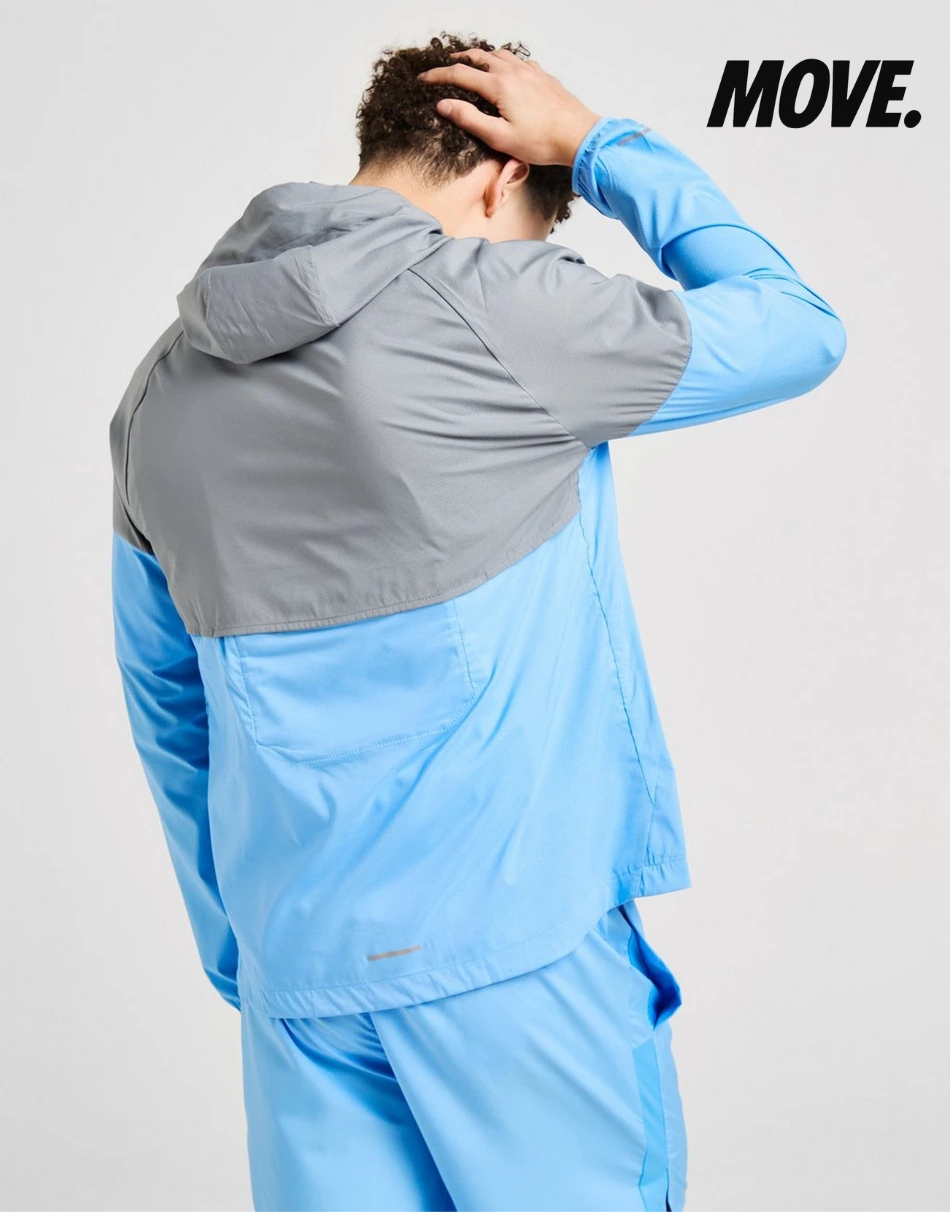 Grey/Blue Jacket Set (Jacket+Shorts)